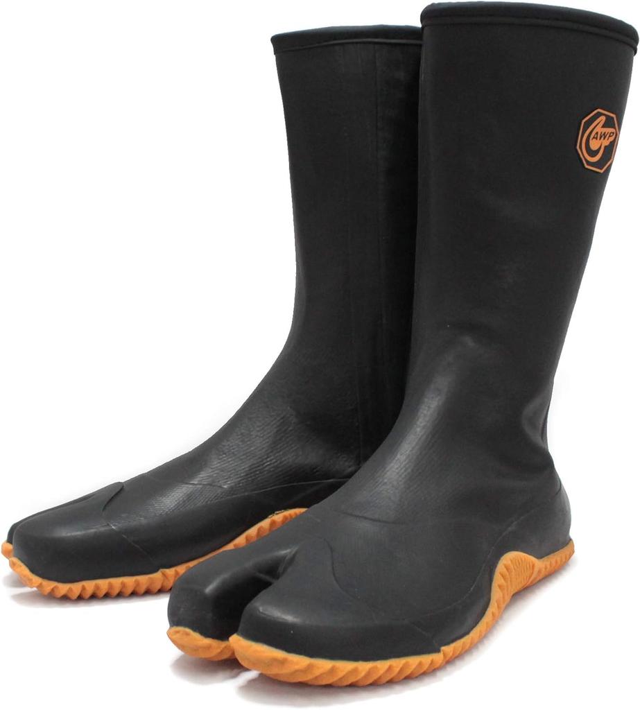 Водонепроницаемые носки таби Rikioh на молнии, черные, с усилением носка, подъема и боковой части, GT-01 (LL)