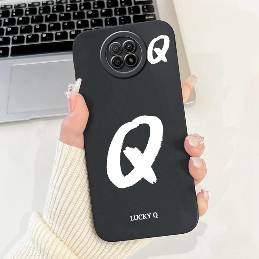 Для Xiaomi Redmi Note 9T Чехол Мягкий Силикон Coque Счастливая Буква от A до Z Расписной Ударопрочный Funda для Redmi Note 9 5G note9 TCover