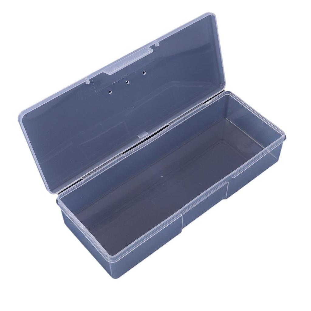 Nail Art Tool Storage: Transparent Plastic Box for Pigments and Microblading Supplies