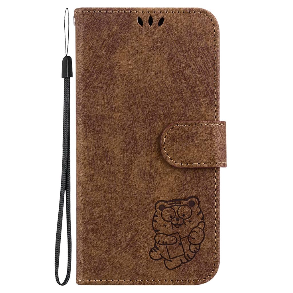 Retro Lovely Tiger Leather Case For Oppo Reno12 Reno11 A3 Pro A59A79 A38 A78 A58 A98 Kickstand Wallet Card Slots Book Cover For Oppo Reno8 T Reno7