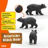 Фигурка Schleich Дикая природа Американский черный медведь 14869 Реалистичный дизайн Образовательная игрушка