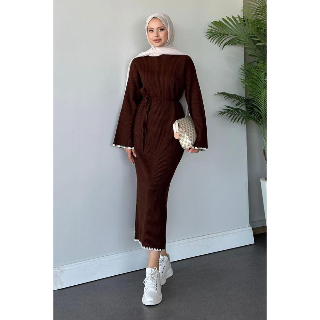 Zeynep Трикотажное Платье Черное