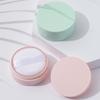 Loose Powder Jar with Puff Refillable Empty Box with Sifter Grid Lid Cosmetics Container Plastic Packaging Case, Makeup Tool, 5g
