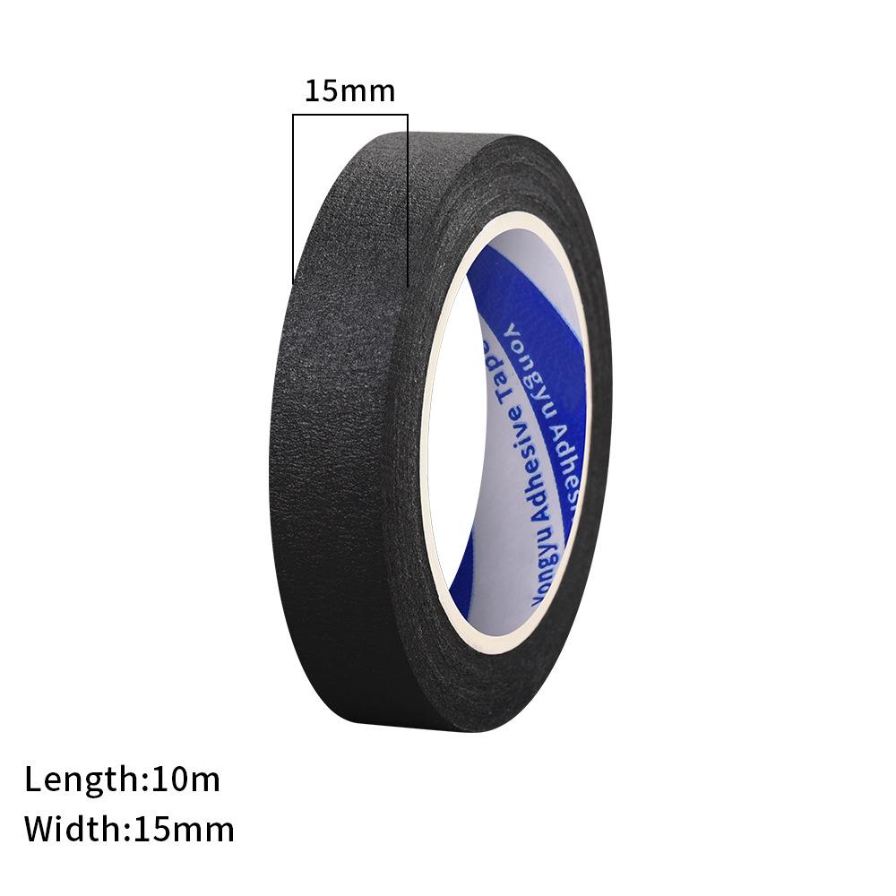 Черная креп-бумажная лента с высокой адгезией для детской ручной живописи и маскирования