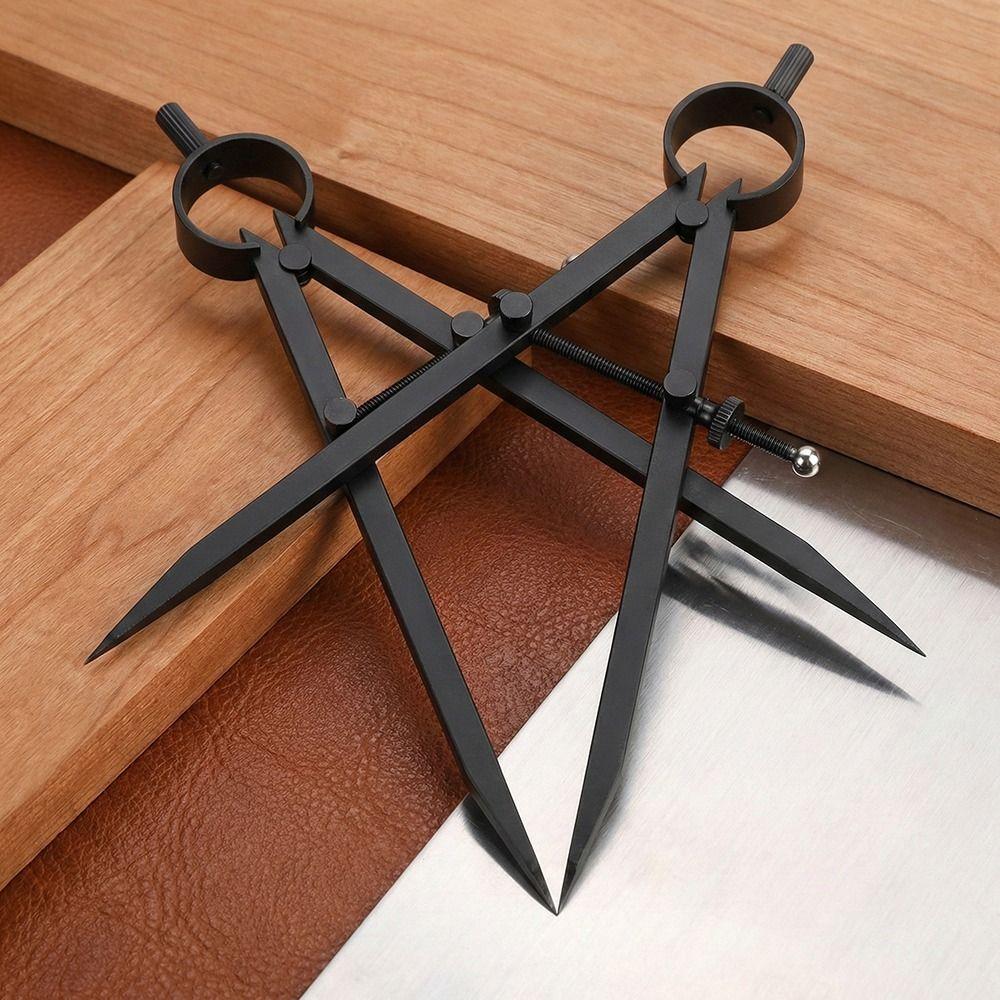 Metal Pencil Compass Marking Scribing Wing Divider Compass Scribe Compass Engineering