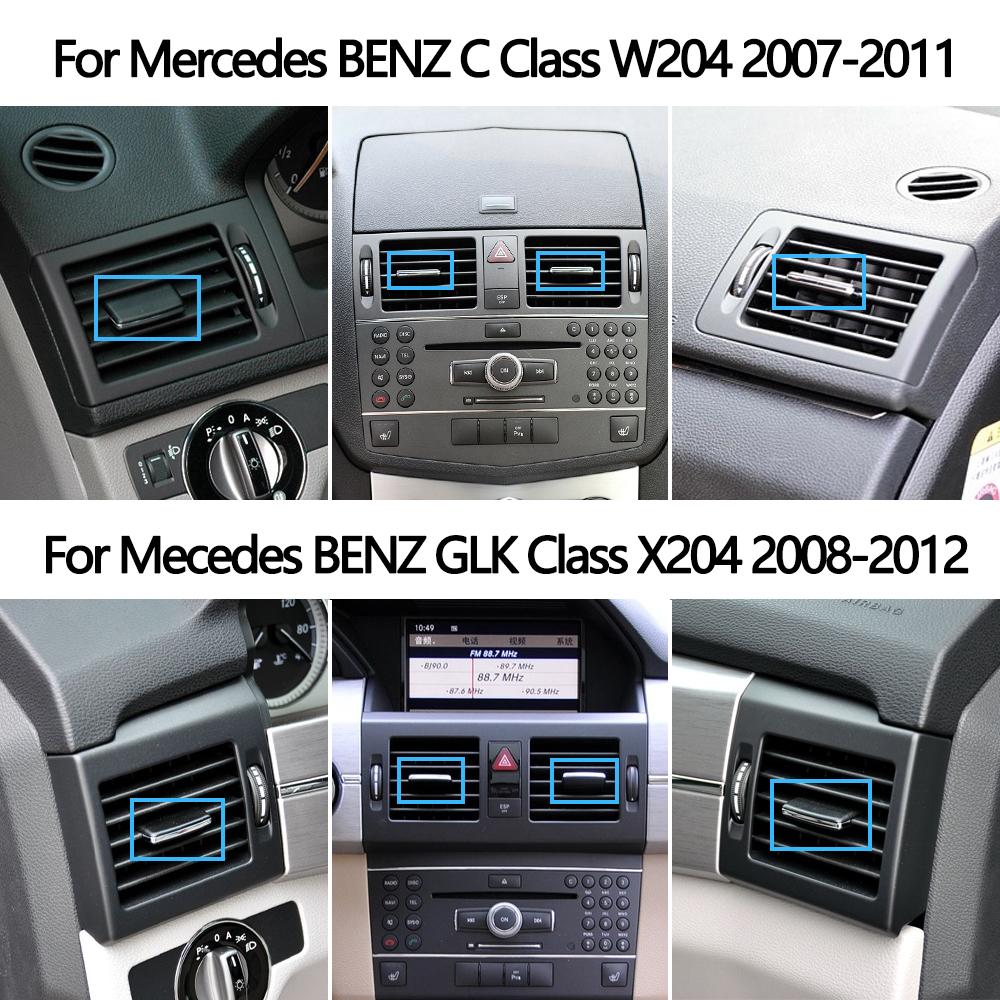 Передняя часть автомобиля AC Air Vent Outlet Tab Clip Ремкомплект для кондиционера для Mercedes Benz C GLK Class W204 C180 C200 GLK260