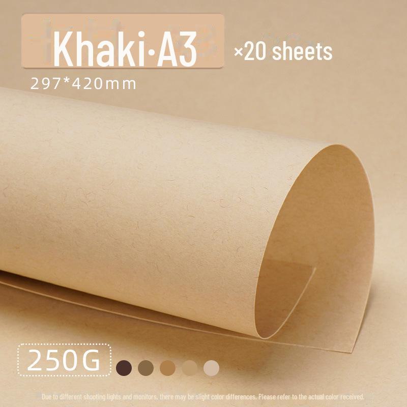 Кольцо ручной работы из плотного картона кофейного цвета Yuanhao - A4/A3/4K с фоном из коричневого древесного леса