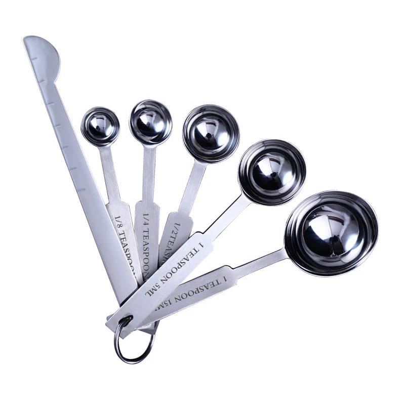 Кофейная мерная ложка, мерные стаканы, набор для штабелирования, кухонный набор мерных ложек, набор мерных стаканов из нержавеющей стали, ложки