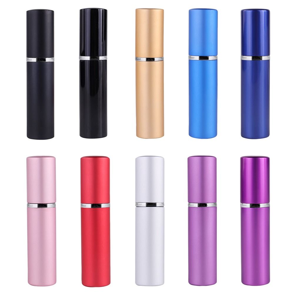 5 мл дорожный распылитель для духов алюминиевый спиртовой спрей металлический пустой многоразовый флакон