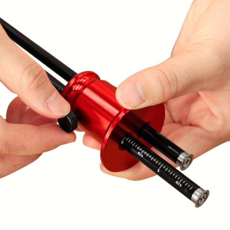 Разметочный резец по дереву Анодированный алюминиевый корпус Стальной резец Двойная система измерения масштаба Для изготовления шкафов