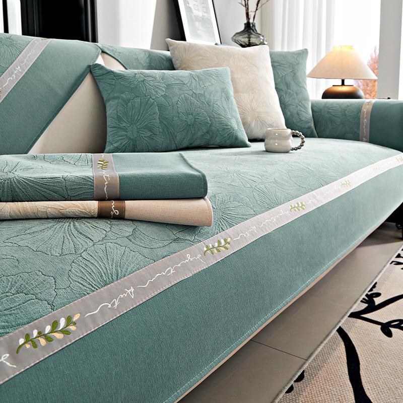 Новый винтажный жаккардовый чехол из синели, противоскользящий чехол для дивана, подушка для дивана, четыре сезона, обычный чехол для дивана для гостиной, чехол
