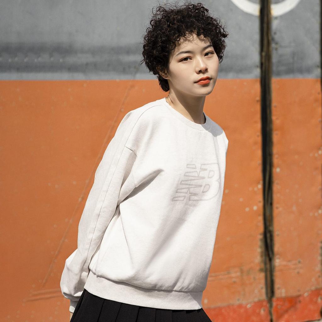 New Balance Толстовка Осень Зима Женская Серая 5CC39752-OA