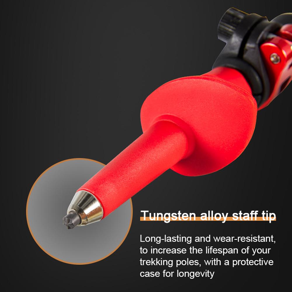 Легкие треккинговые палки из алюминиевого сплава для улицы, многофункциональные телескопические палки для пеших прогулок, прогулок