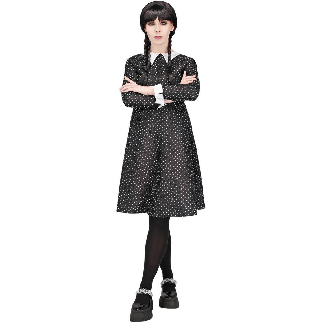 Smiffys Womens/Ladies School Girl Costume Dress