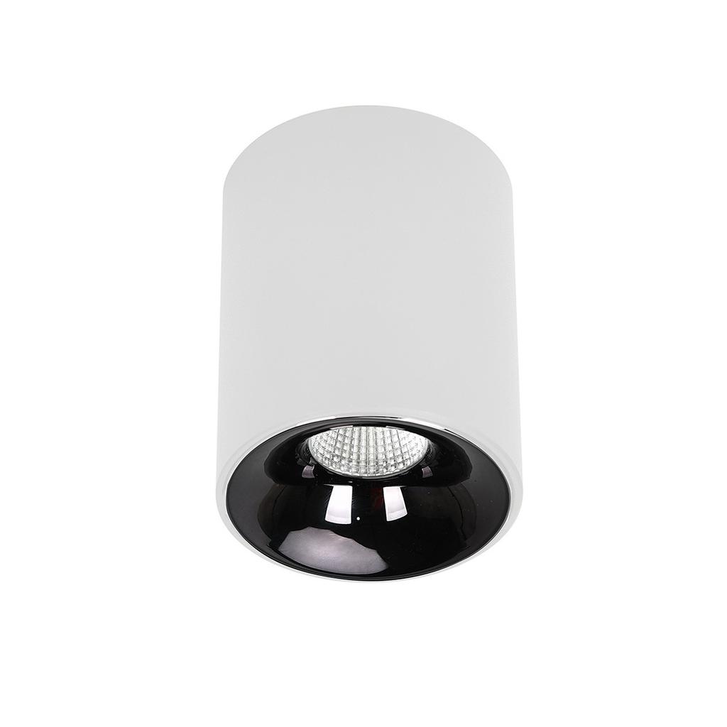 Spot Sufitowy Nowoczesny Biało-Czarny Okrągły Ø6Cm Zmienna Barwa Led 5W Tom Light Prestige
