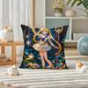 Sailor Moon Rei Hino Anime Plush Pillow Cover Soft Short Plush Cushion Cover For Sofa Bedroom Home Decor Gift Decoration