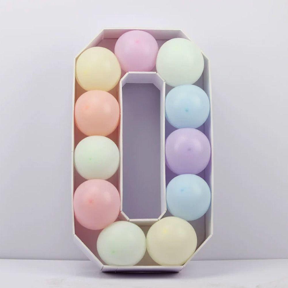 Numbers 0-9 Balloon Number Box Three-dimensional Digital Marquee Balloon Frame  Graduation Party