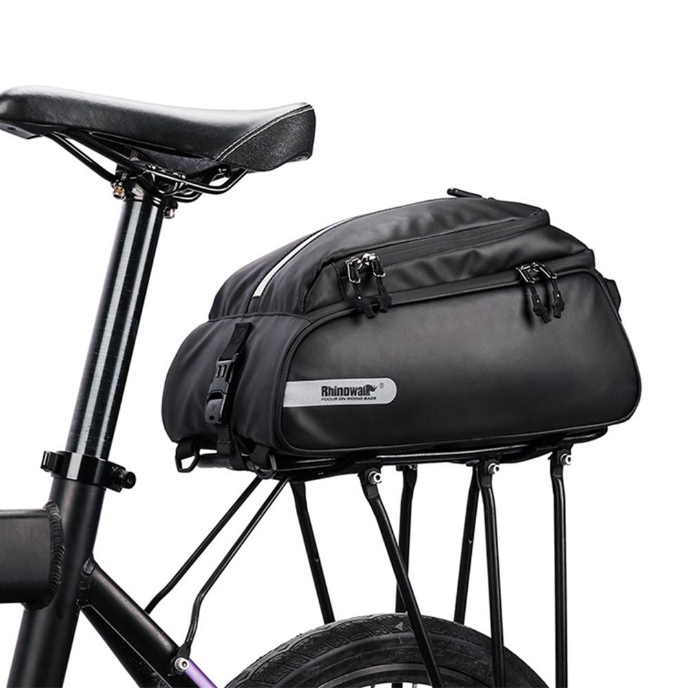 Многофункциональная сумка на багажник велосипеда, полиэстеровая сумка на заднее сиденье велосипеда, водонепроницаемая сумка на заднее багажник, сумка через плечо