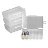 6 Slots Transparent Battery Storage Case Holder Hard Plastic Case Storage Battery Box For Aa/Aaa Battery Organizer Box