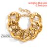 Exaggerated Cuban Curb Big Acrylic Chain Bracelet Bangle Vintage Punk Lock Bling Link Bracelets Men Party Jewelry Accessories