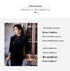 2025 High-End Black Velvet Embroidered Cheongsam for Women - Retro Chinese Style, Perfect for Spring & Autumn Daily Wear
