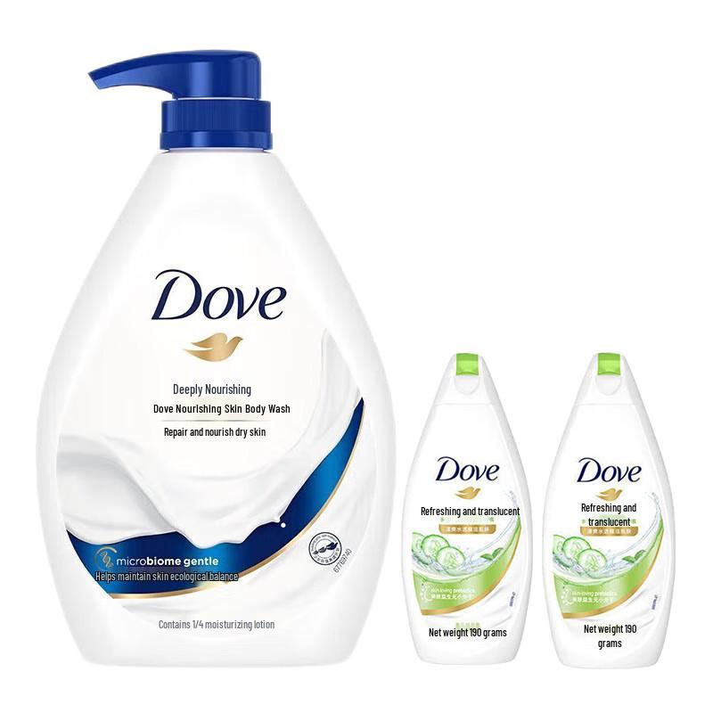 Dove Deeply Nourishing Shower Milk & Gel Set