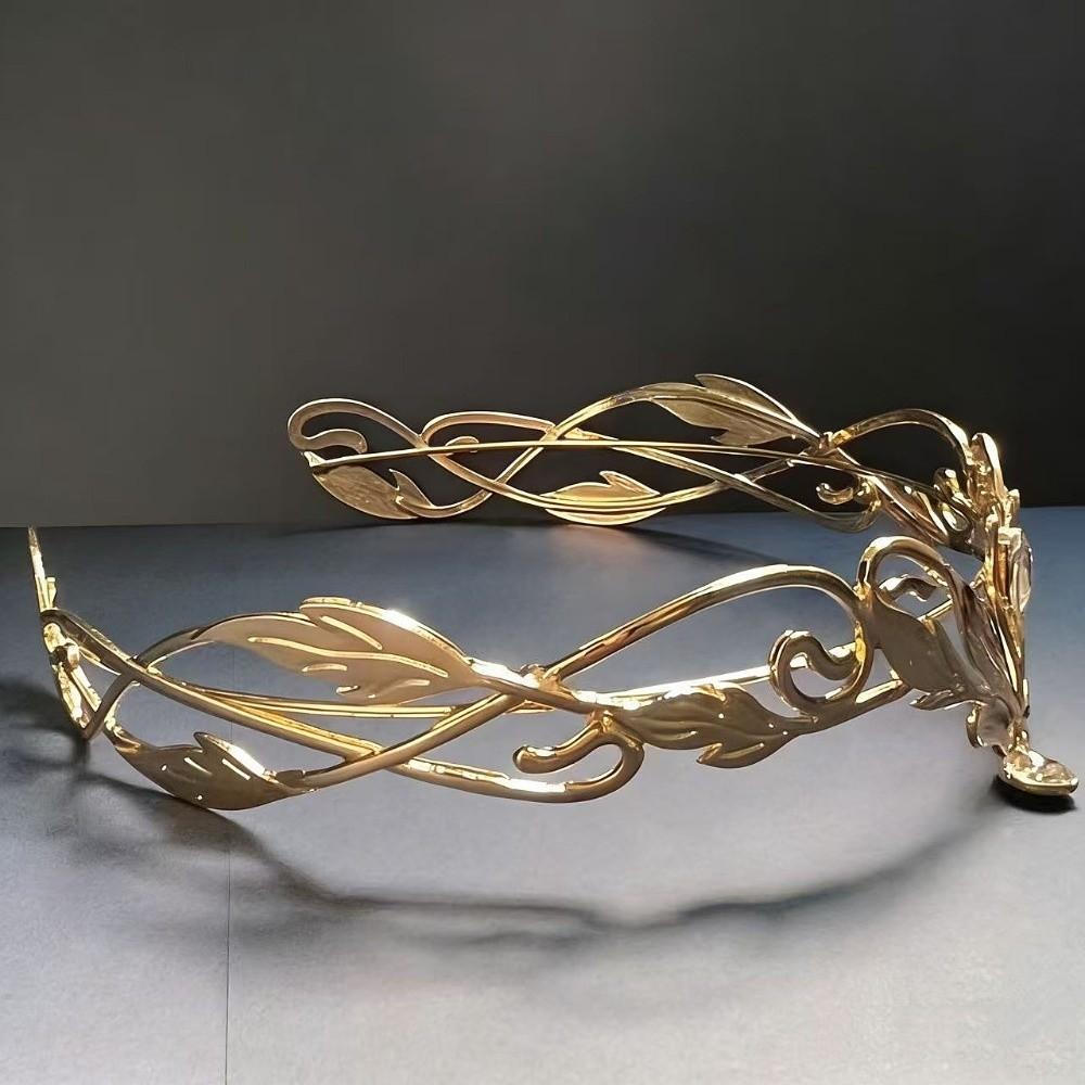 Vintage King Round Elves Crown Elegant Zinc Zinc Alloy Rhinestone Headdress  Formal Events