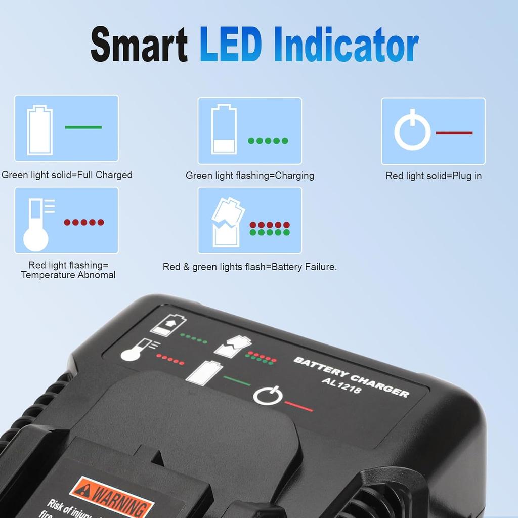 Зарядное устройство AL1218 для литиевой батареи AEG 18V L1815G L1820R L1820S L1825R L1830R L1840R Высокое качество Быстрая зарядка 2A