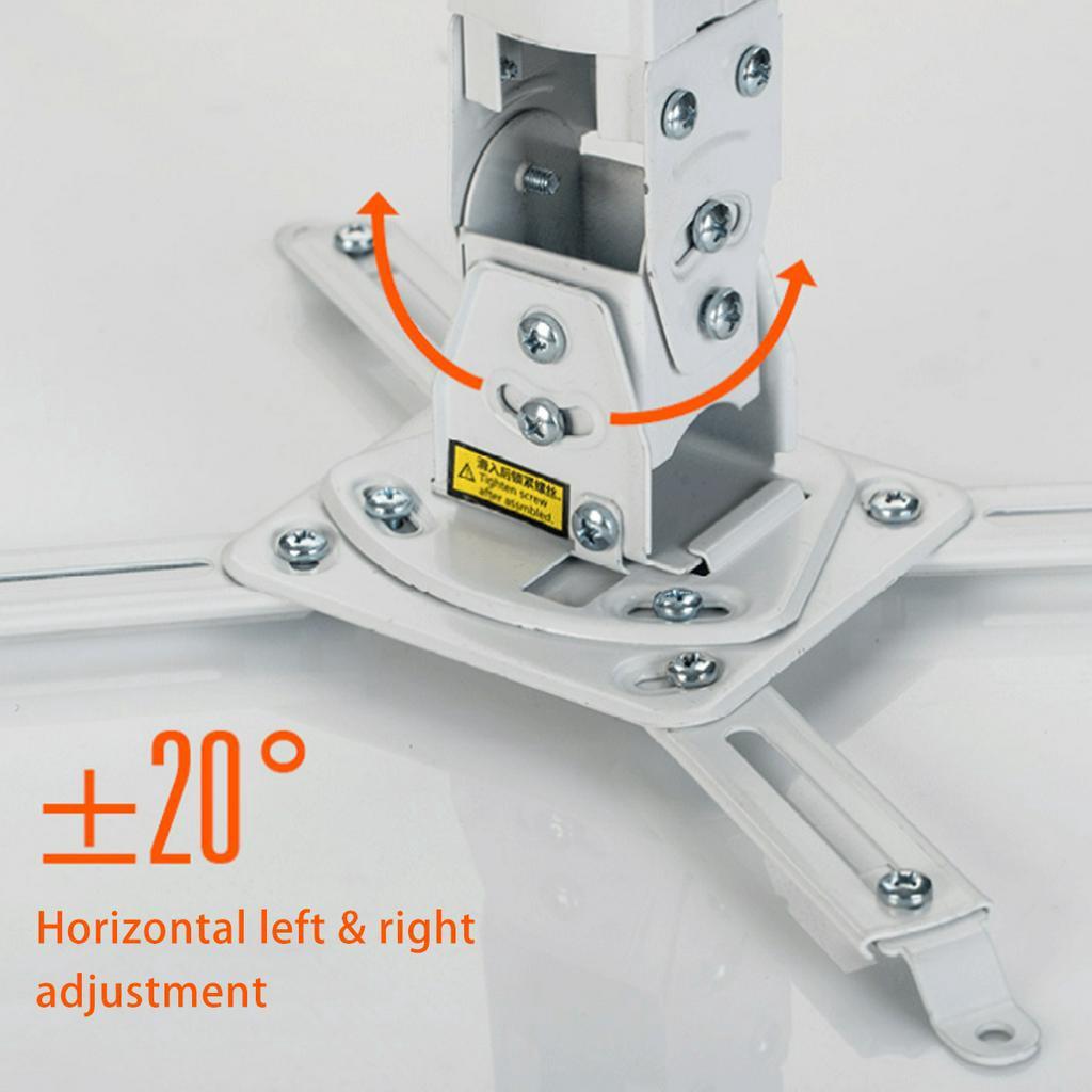 Белый Универсальный Кронштейн для Проектора с Вращением на 360 Градусов Потолочное Крепление Настенный Кронштейн Держатель для DVR Камеры Театр Офис Конференц-зал Дом