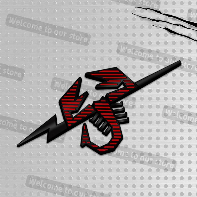 3D Metal Car Styling Scorpion Grille Emblem Decals Rear Trunk Body Badge For Abarth 500 Punto Bravo Tipo Panda Doblo 1100 124
