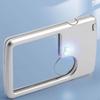 Card Magnifier Double Magnification Portable with Light Pocket Magnifying Glass 3X 6X for Blueprints
