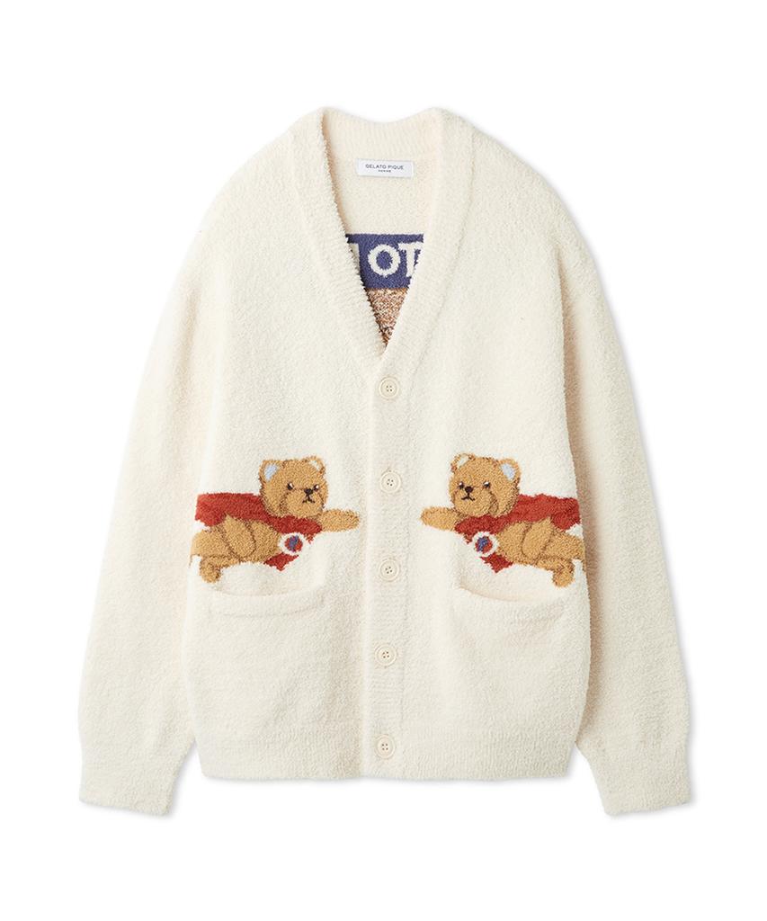 GELATO PIQUE [Homme] Baby Moco Hero Bear Jacquard Cardigan Pmnt264900