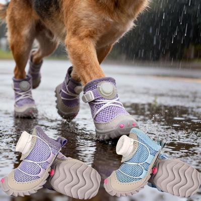 Дышащая обувь для собак Водонепроницаемые кроссовки для собак Удобные ботинки для собак Аксессуары для собак