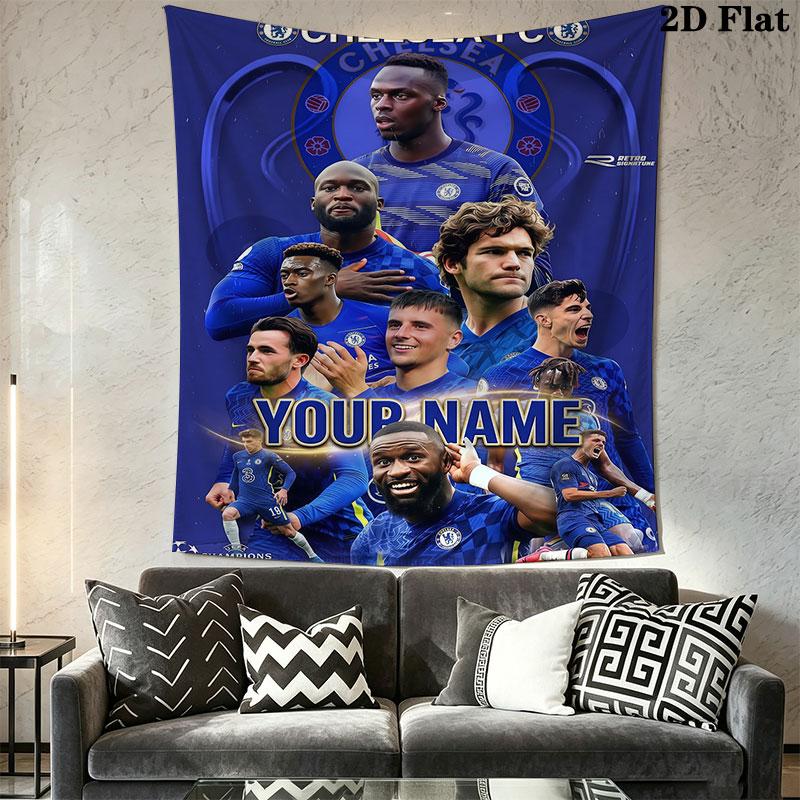Custom Chelsea Wall Hanging Printed Fabric Blanket Decorative Tapestries for Bedroom Living Room Home Decor