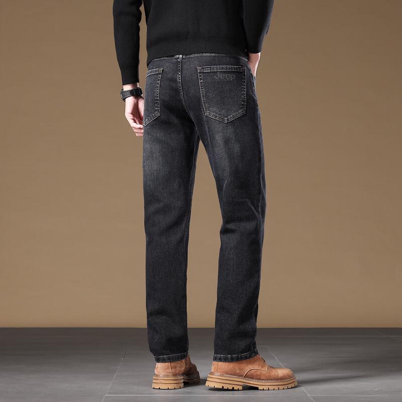 Jeep Мужские джинсы из денима прямого кроя в стиле ретро