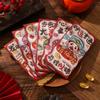 6Pcs/Set Blessing Red Pocket Cartoon Lucky Money Bags Snake Year Red Envelopes  New Year Decoration