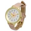 Fieldwork Women's Analog Watch with Leather Strap and Floral Print In Pink, Garden Style, JN022-3
