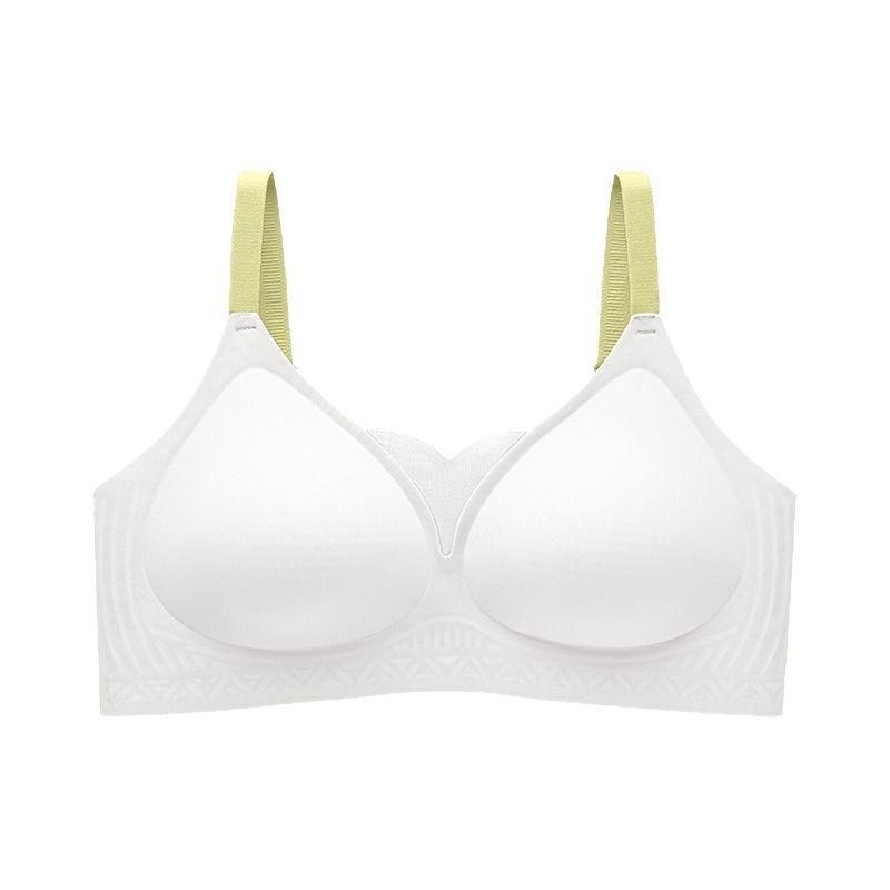 Traceless liquid soft support underwear women's small breasts gather and support, anti-sagging, no steel ring, comfortable emollient jelly bra