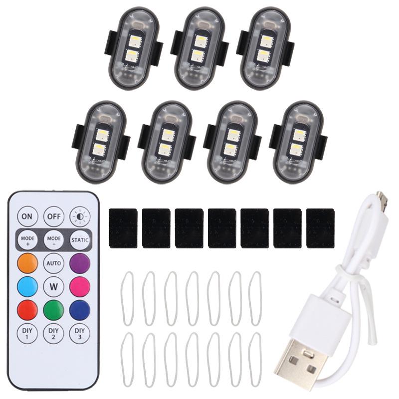 Wireless Multi-Mode 7-Color LED Strobe Light for Cars & Motorcycles