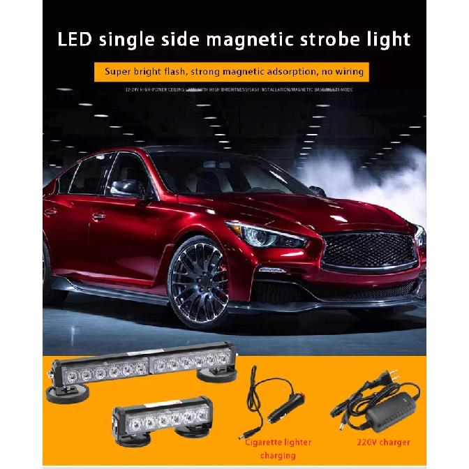 Rechargeable Warning Light Bursting Flash Magnet Portable LED High Brightness Warning Light Barricade Flashing Light
