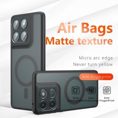 Для Motorola Moto Edge 60 50 S50 G85 Pro Fusion Neo Stylus Чехол Матовый Magsafe Ударопрочный Встроенная Подушка безопасности Не желтеющая Накладка