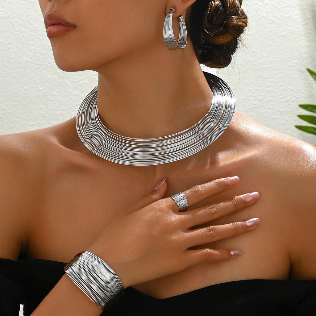 Комплект из многослойного воротника Exaggerated Loop Coil