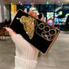 Чехол для Samsung Galaxy S25 Ultra с блестящей бабочкой-подставкой и розовым цветком, гальванизированный ТПУ-чехол для телефона