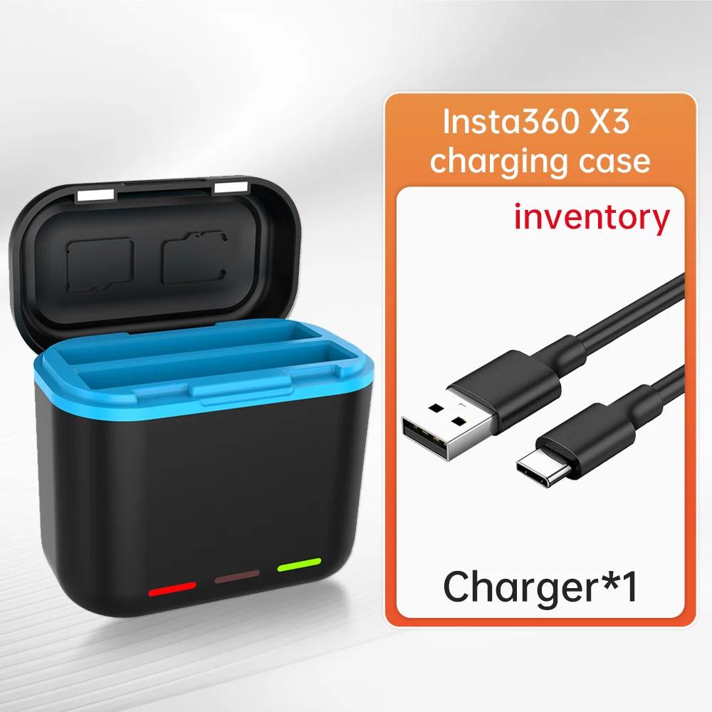 Insta360 X3 Fast Charging Box and Battery For Insta 360 ONE X3 Charger Hub 2 Ways Accessories