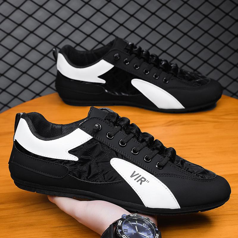 Мужская обувь 2025 весна и лето новая корейская версия модной универсальной спортивной повседневной обуви с низким верхом легкая обувь-слипоны Forrest Gump Doudou