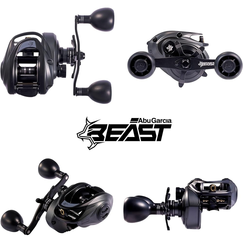 Катушка Abu Garcia Beast LP 300 Low Profile Baitcasting для пресноводной и морской рыбалки на крупную рыбу