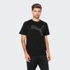 Puma Сплошная цветная футболка с круглым вырезом и коротким рукавом с логотипом, мужские топы, черные 852308-01