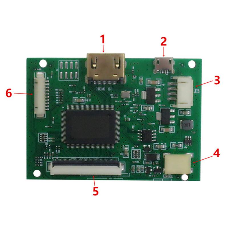 7-дюймовый 1024*600 HD ЖК-дисплей, плата управления монитором высокого разрешения, плата управления драйвером, HDMI-совместимая для Raspberry Pi Banana Pi