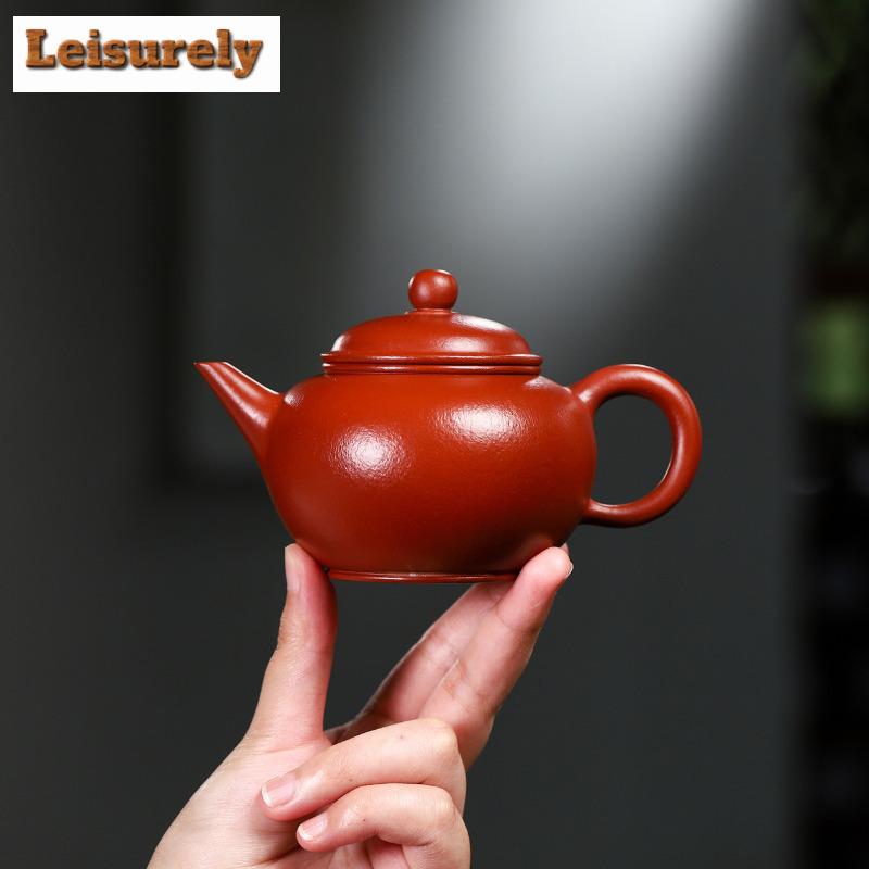 240 мл чайник ручной работы из фиолетовой глины Исин, чайник ручной работы из необработанной руды Dahongpao, глиняный чайник с заварочным устройством, китайский чайный набор Zisha