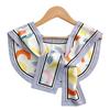 Collar Printing Bow Clothing Accessories Female Shawl Korean Style Scarves Silk Scarf Printed Scarf